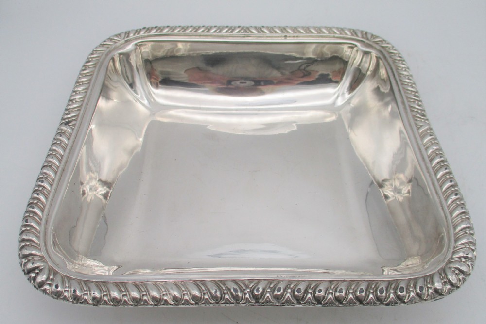 Unusual Square Old Sheffield Plated Tureen on Warming Stand c1820 View XIII