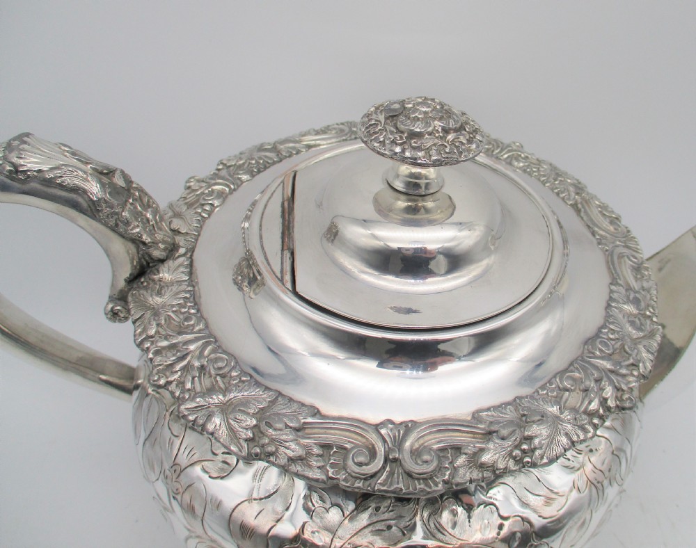 Fine Old Sheffield Plated Tea Set c1830 View IV