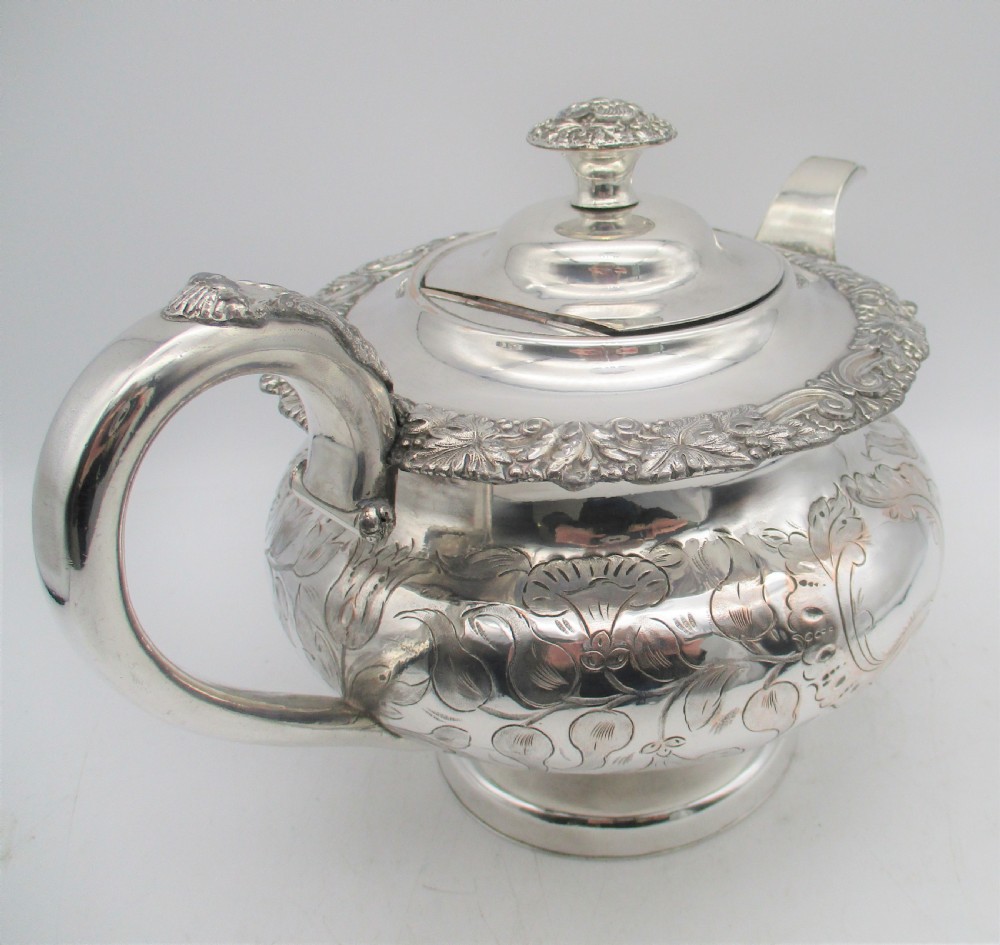 Fine Old Sheffield Plated Tea Set c1830 View VII