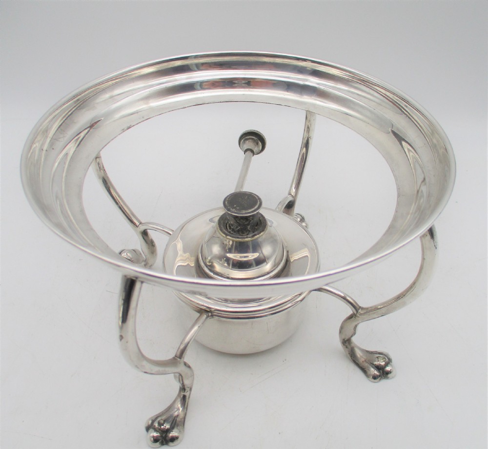 Fine 19th Century Silver Plated Crested Spirit Kettle View IV