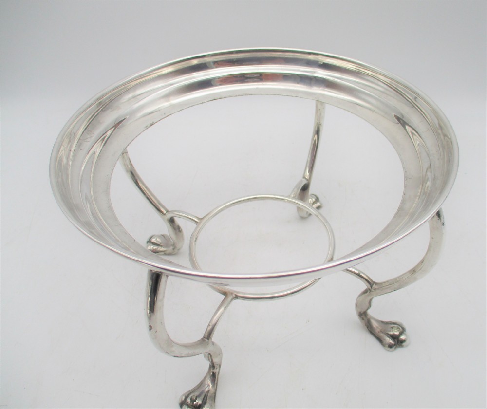 Fine 19th Century Silver Plated Crested Spirit Kettle View V