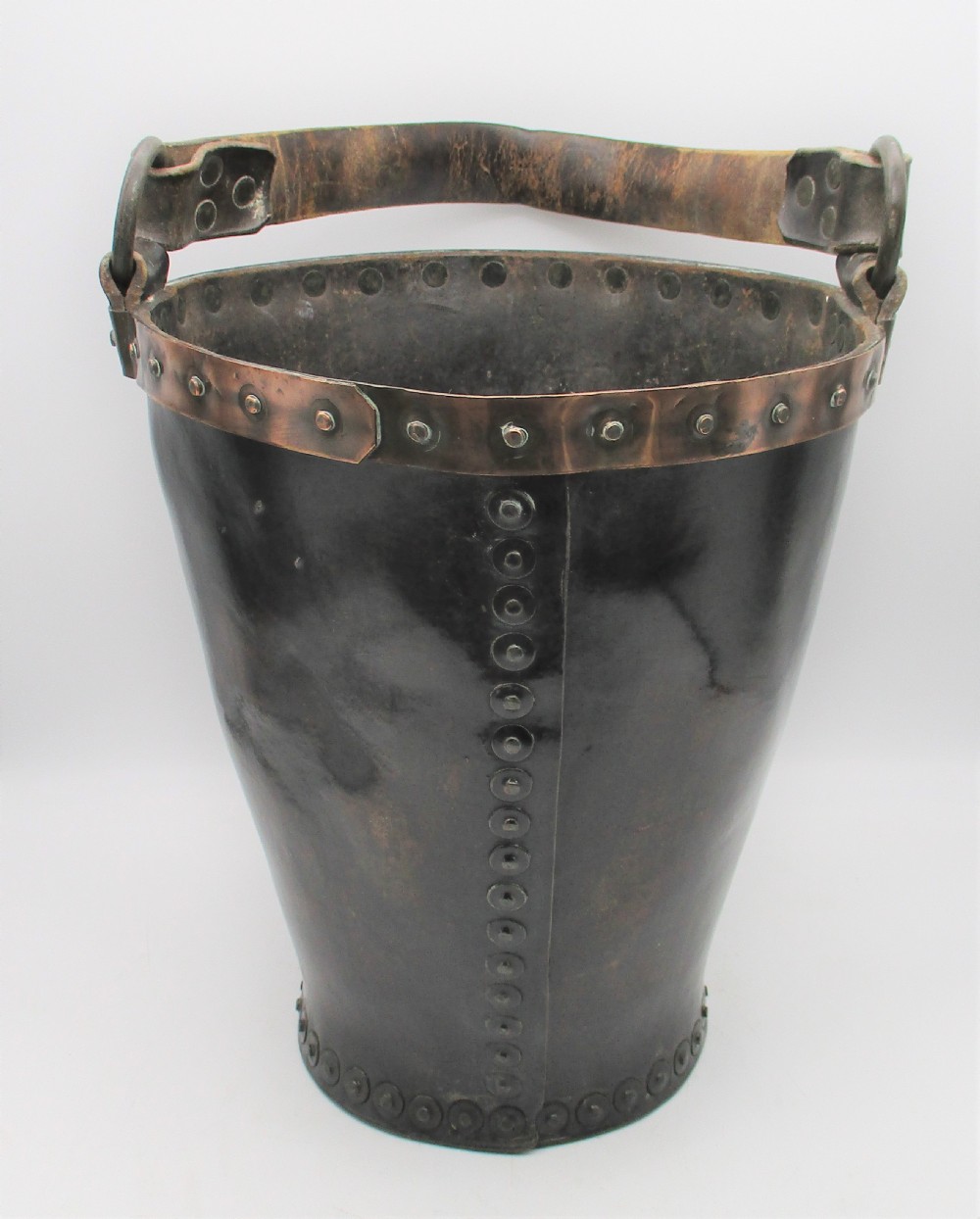 19th Century Leather Fire Bucket by Nobes & Hunt View II