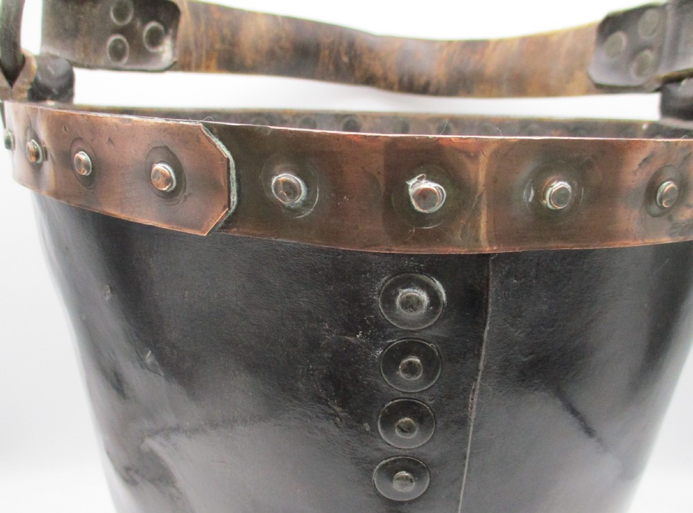 19th Century Leather Fire Bucket by Nobes & Hunt View III