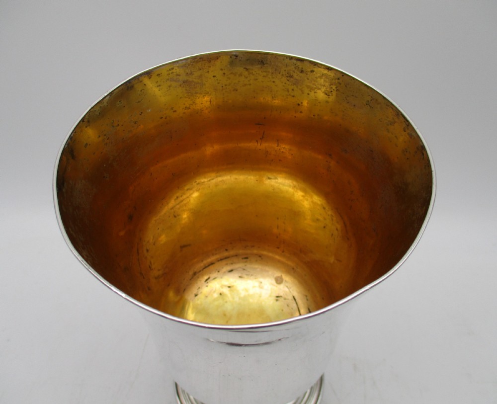 Fine Old Sheffield Plated Wine Goblet c1800 View III