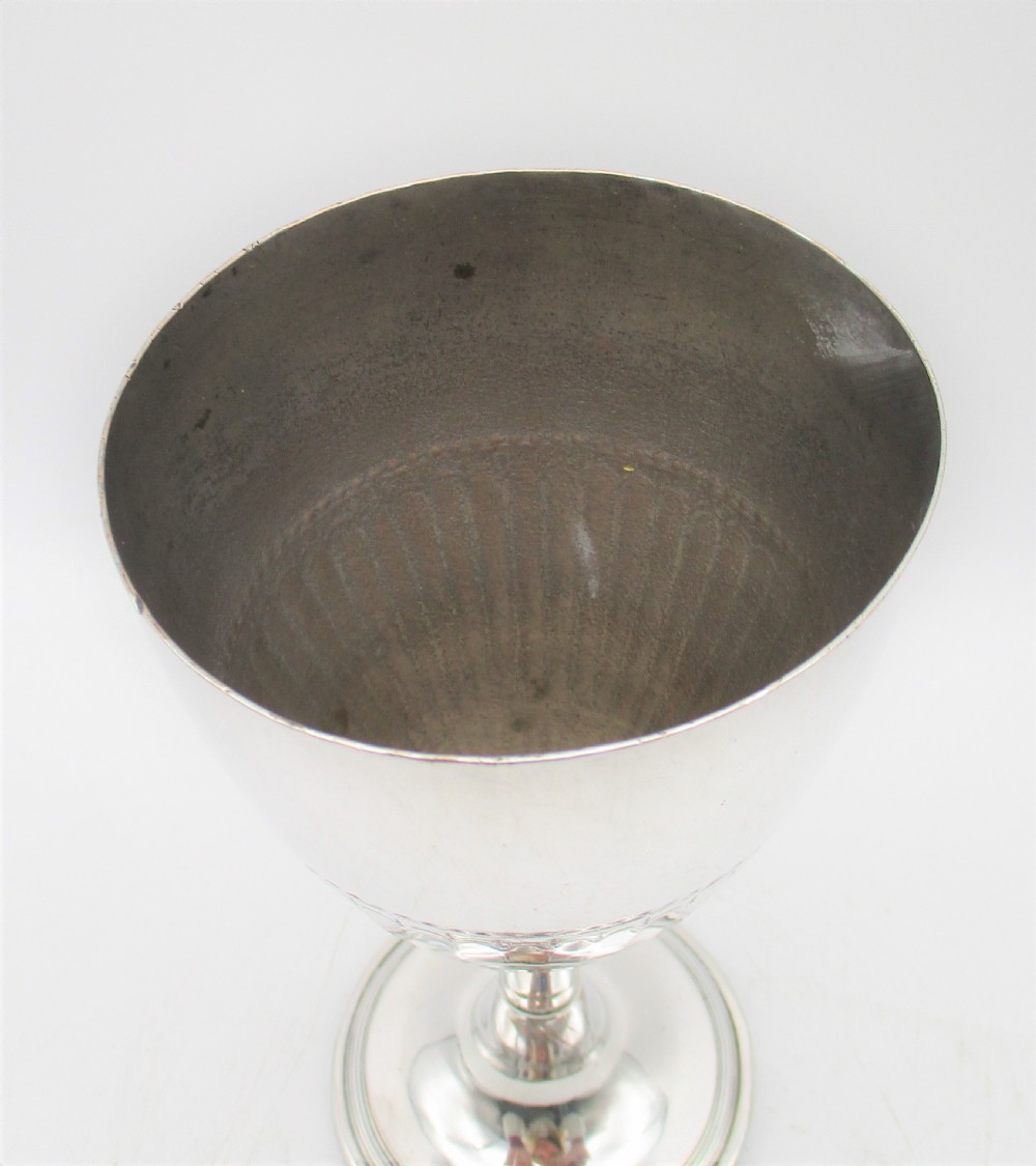 A Late 18th Century Old Sheffield Plated Wine Goblet View II