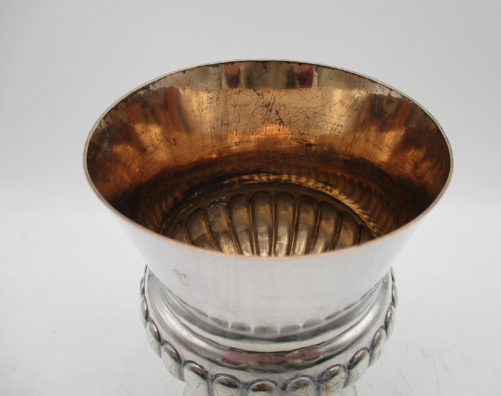 A Fine Old Sheffield Plated Wine Goblet c1810 View II