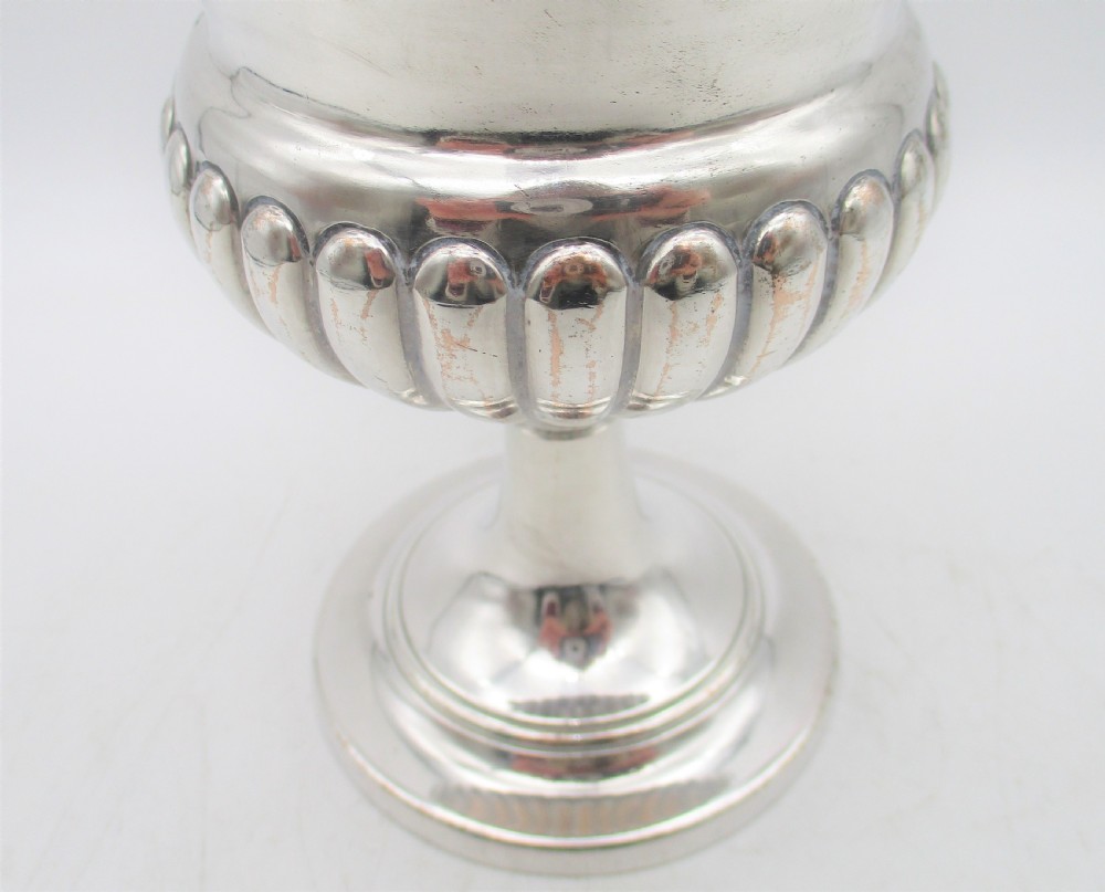 A Fine Old Sheffield Plated Wine Goblet c1810 View III