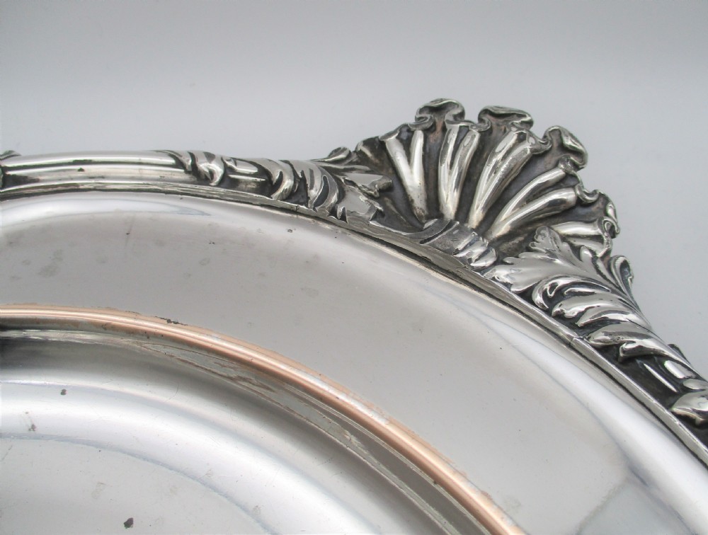 A Heavy Old Sheffield Plated Meat Platter by Roberts Smith & Co View VI