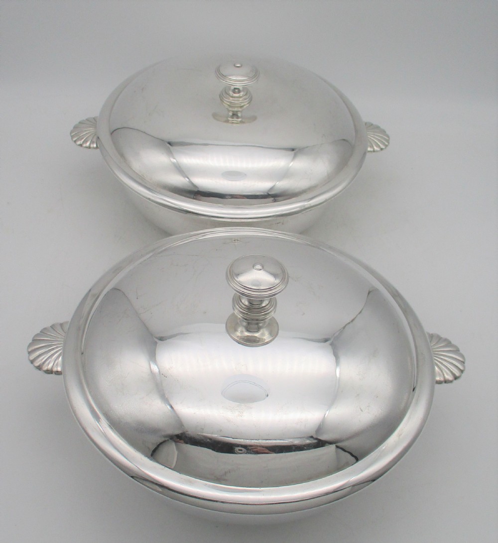 Fine Pair of Silver Plated Serving Tureens by Christofle of Paris