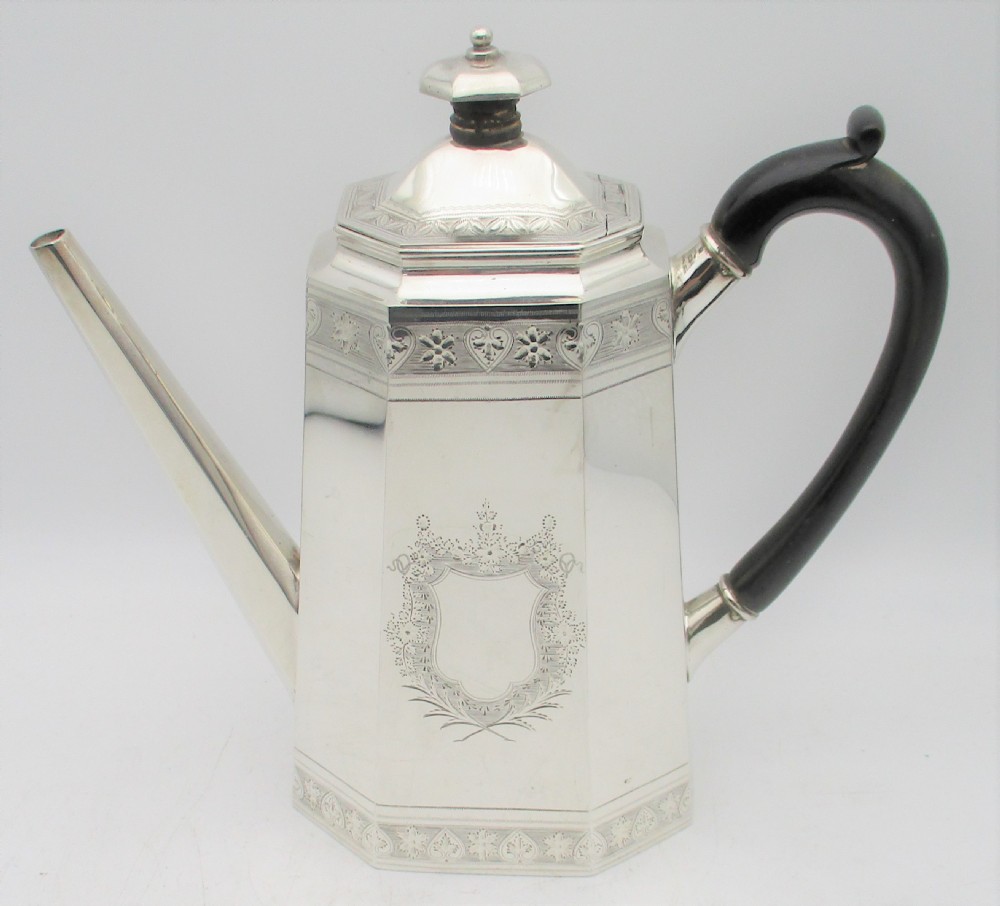 Fine 5 Piece Silver Plated Tea Set by Thomas Bradbury & Sons 1883 View V