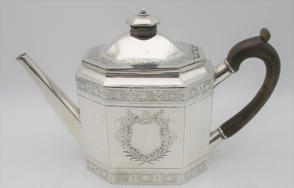 Fine 5 Piece Silver Plated Tea Set by Thomas Bradbury & Sons 1883 View IX