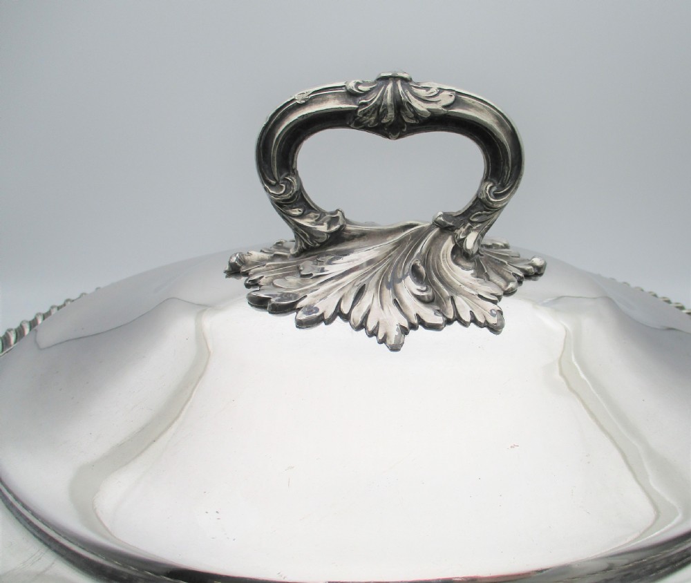 Fine Large Silver Plated Soup Tureen by Padley Parkin & Co View IV