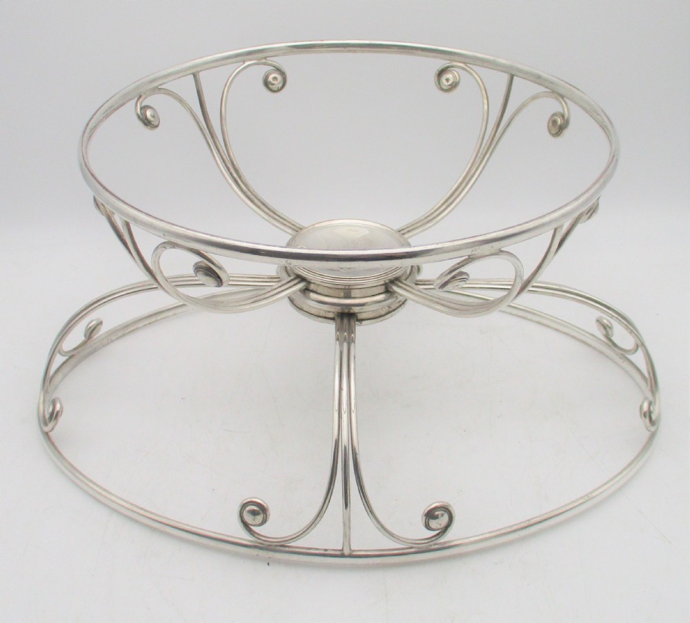A Fine 19th Century Old Sheffield Plated Revolving Dish Ring View V