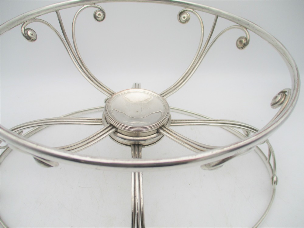 A Fine 19th Century Old Sheffield Plated Revolving Dish Ring View VI