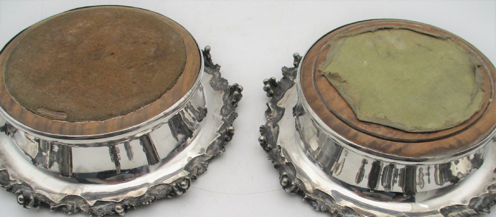 A Fine Pair of Silver Plated Wine Coasters by Elkington & Co View VIII