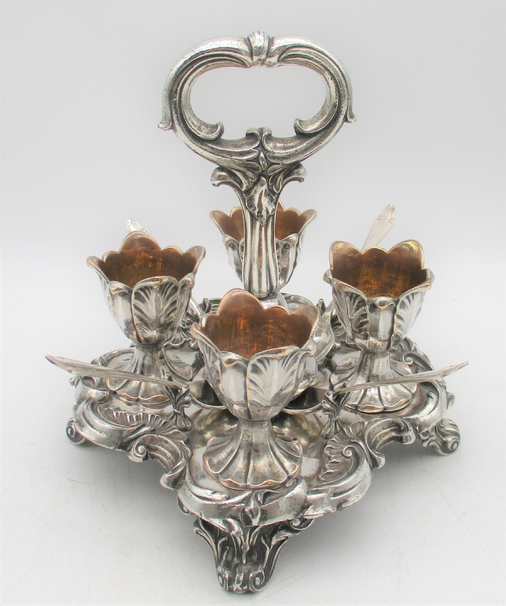 Fine Old Sheffield Plated Egg Cruet c1830 Roberts Smith & Co