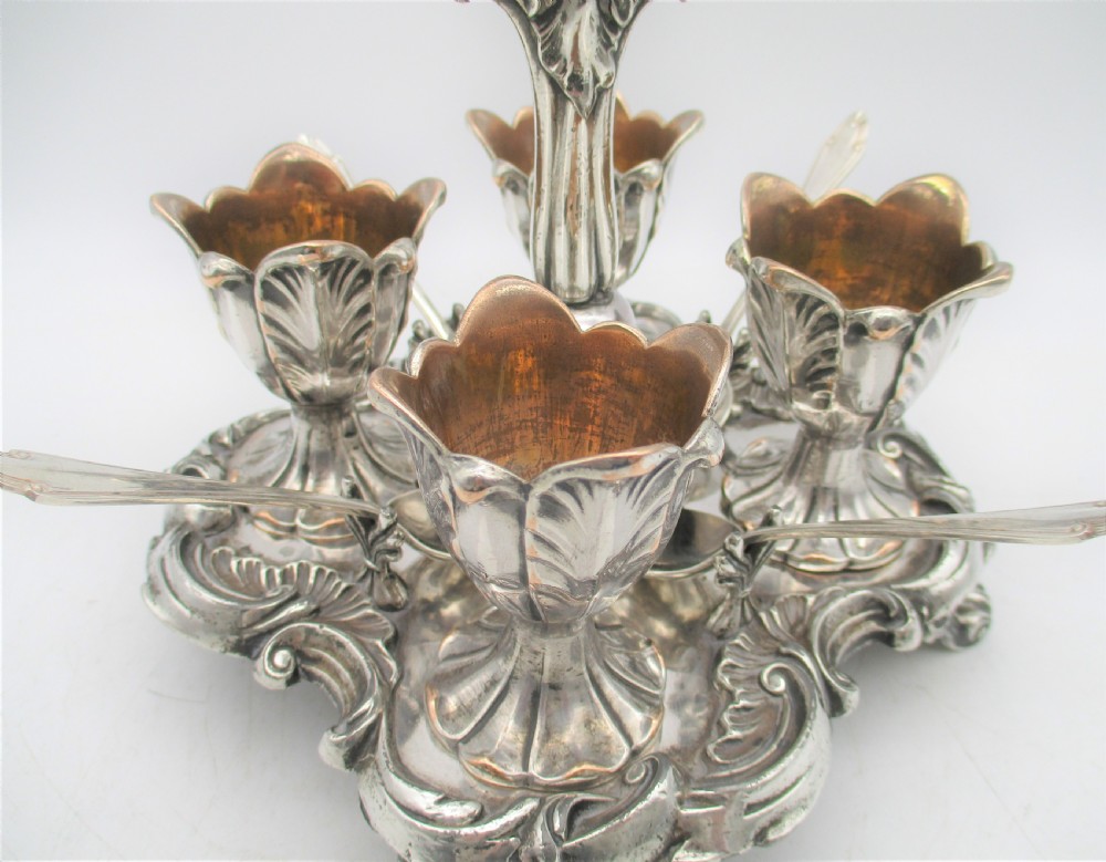 Fine Old Sheffield Plated Egg Cruet c1830 Roberts Smith & Co View II