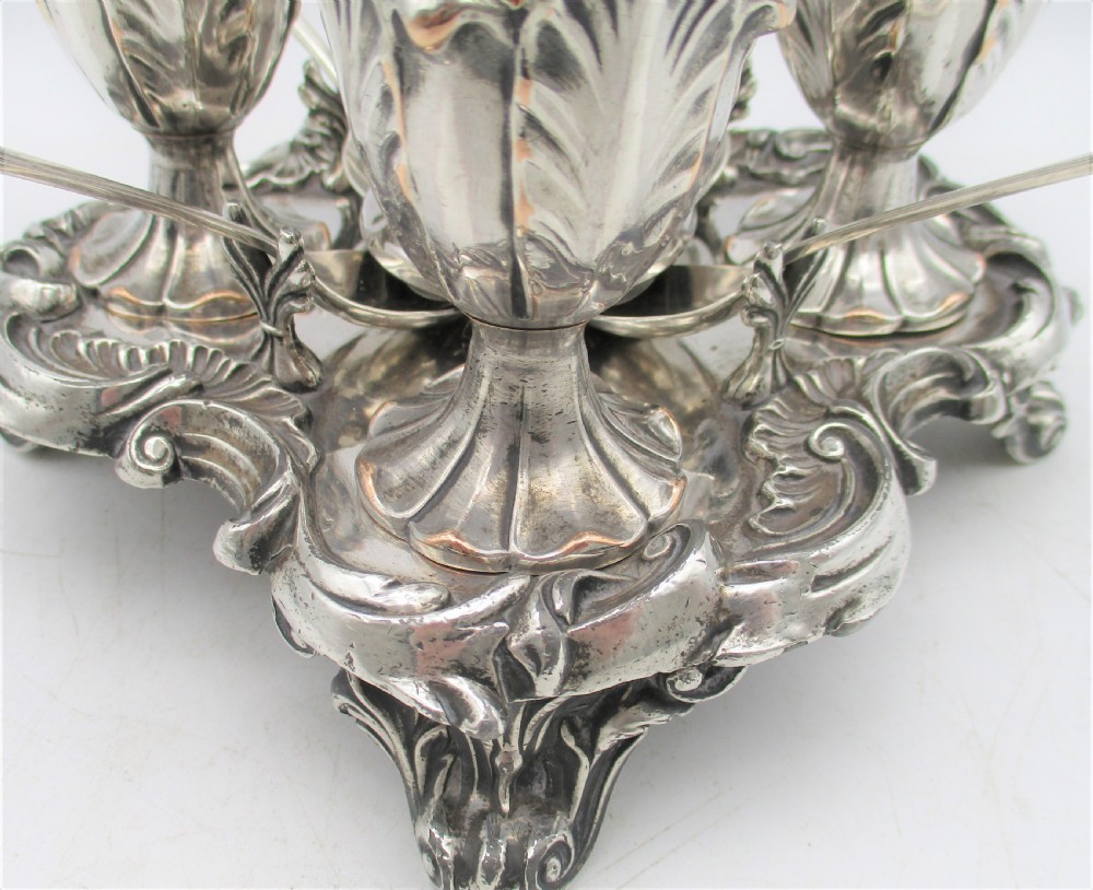 Fine Old Sheffield Plated Egg Cruet c1830 Roberts Smith & Co View III