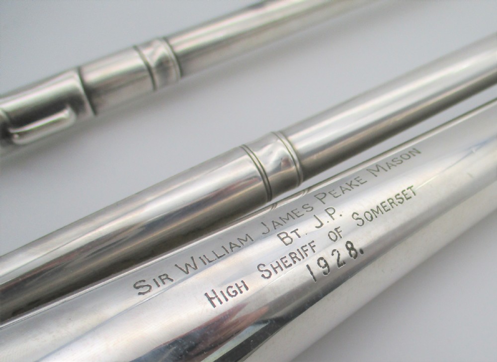 A Pair of Ceremonial Trombones by Hawkes & Son 1928 View IV