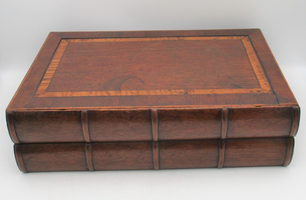 A Fine Mahogany & Satinwood Secret Book Box View V