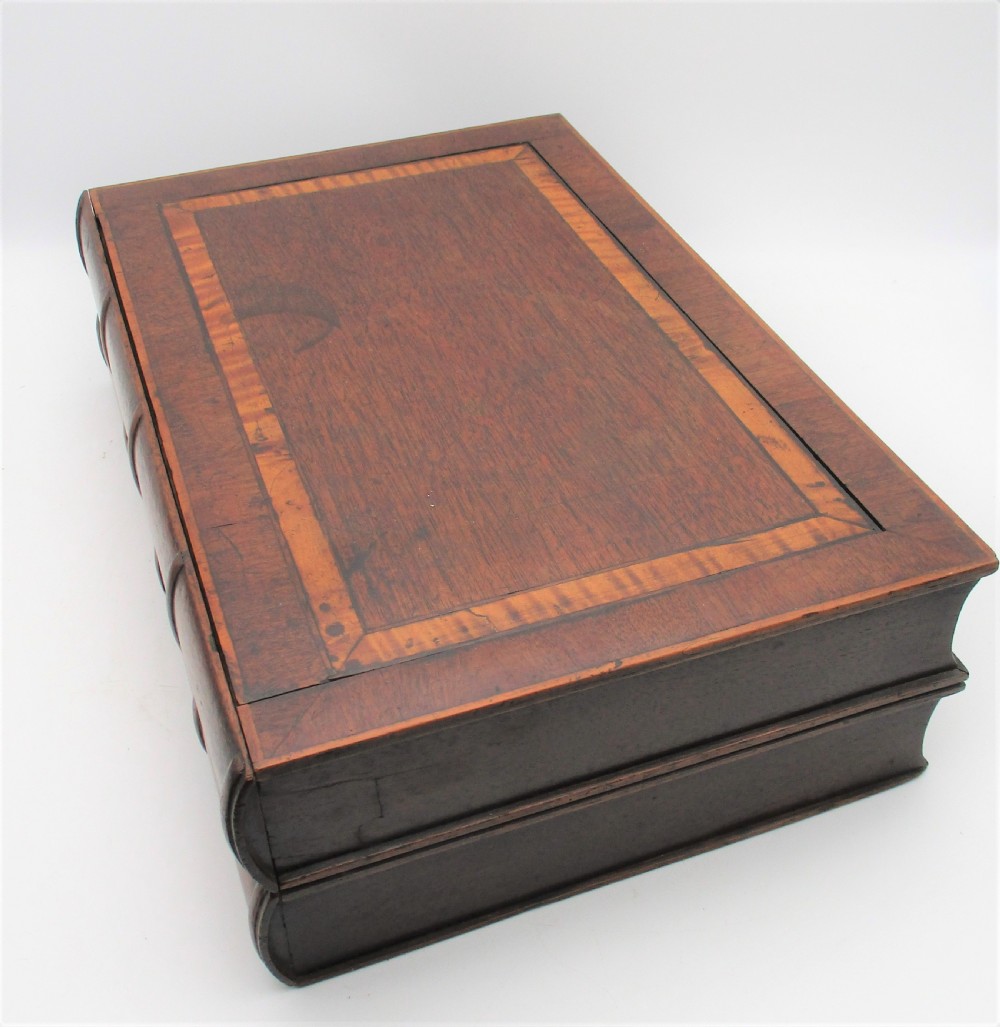 A Fine Mahogany & Satinwood Secret Book Box View XIII