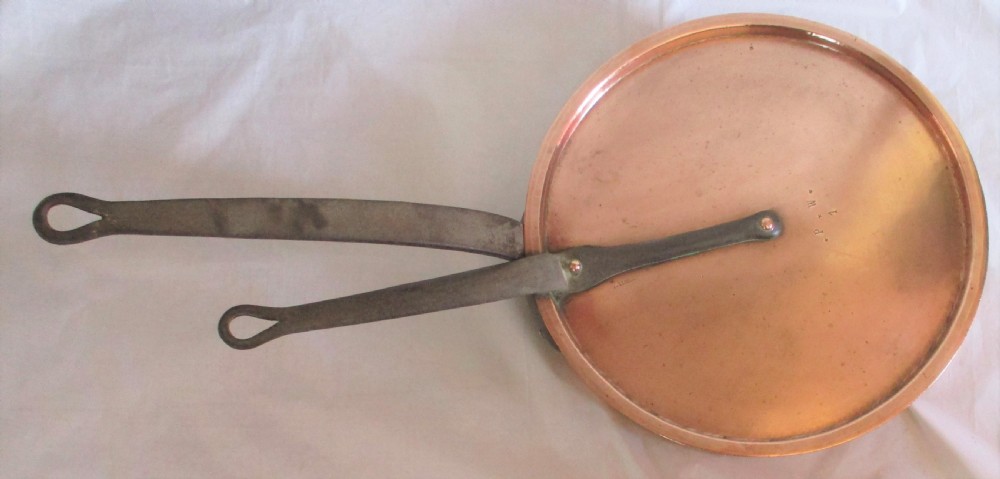 Very Large French Copper Lidded Saucepan by Duval c1880 View XIII