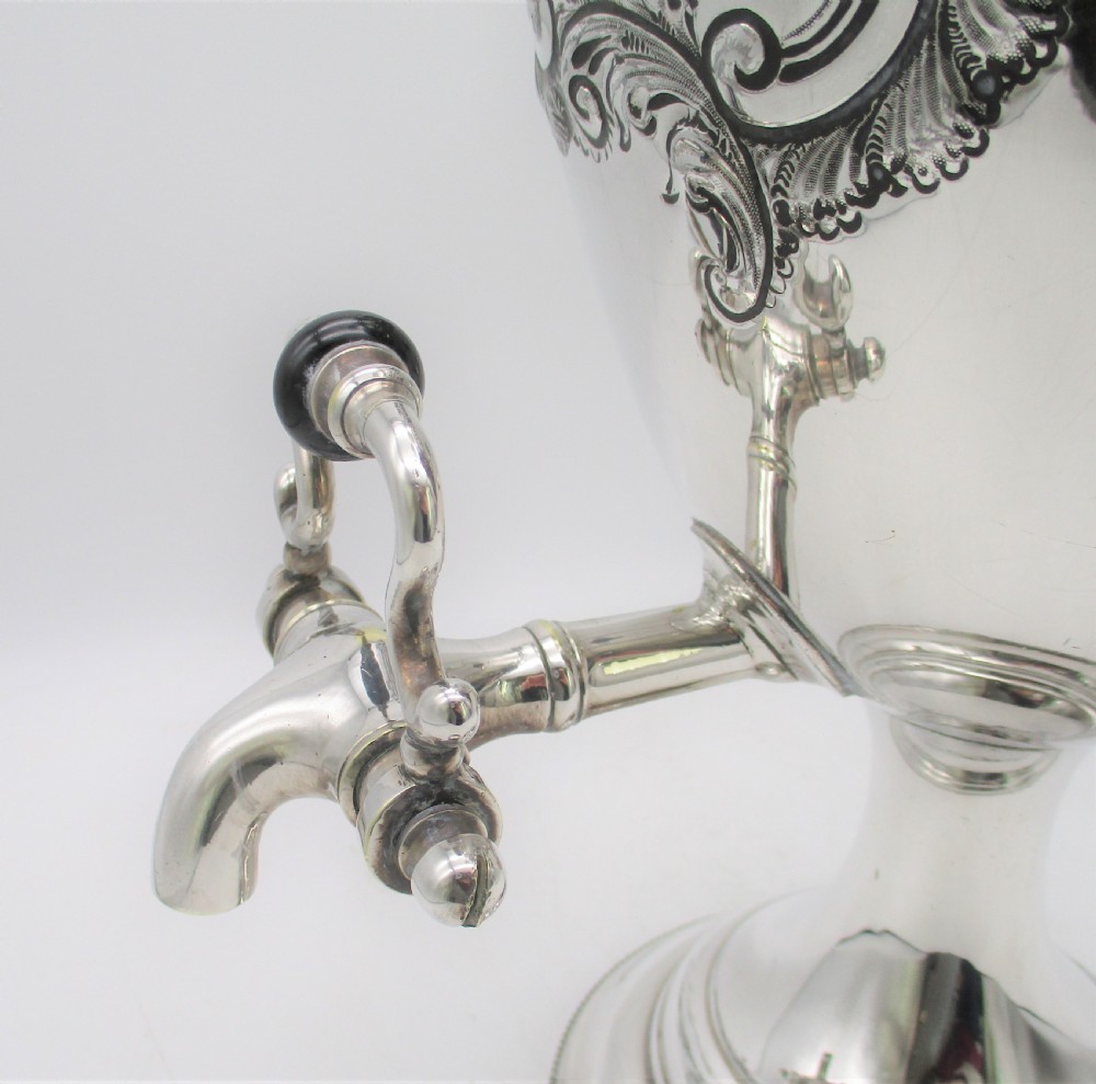 Fine Silver Plated Tea Urn by Willis & Sons c1890-1918 View V