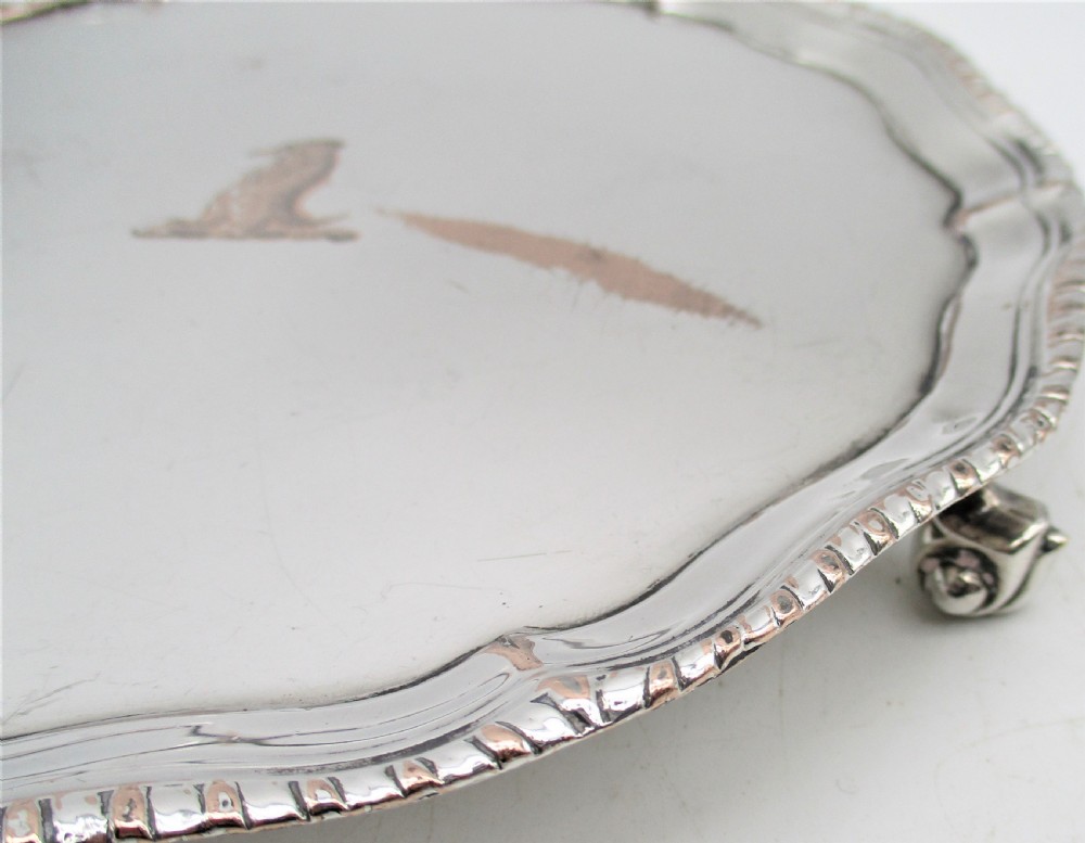 George III Old Sheffield Plated Card Tray c1790 View III