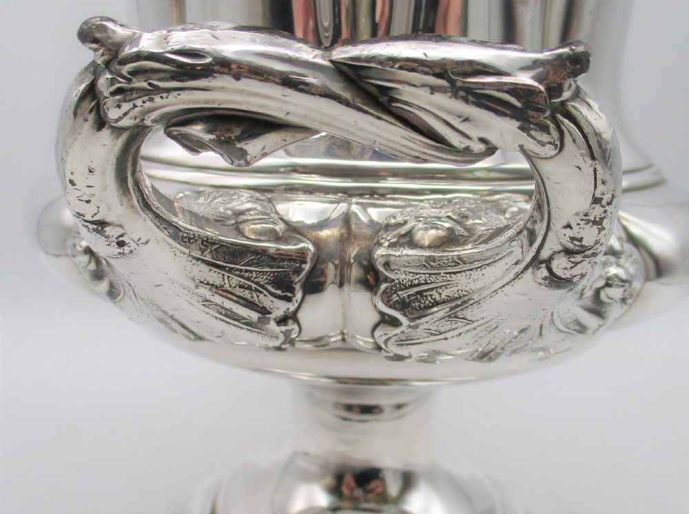Superb 19th Century Silver Plated Wine Cooler View VII