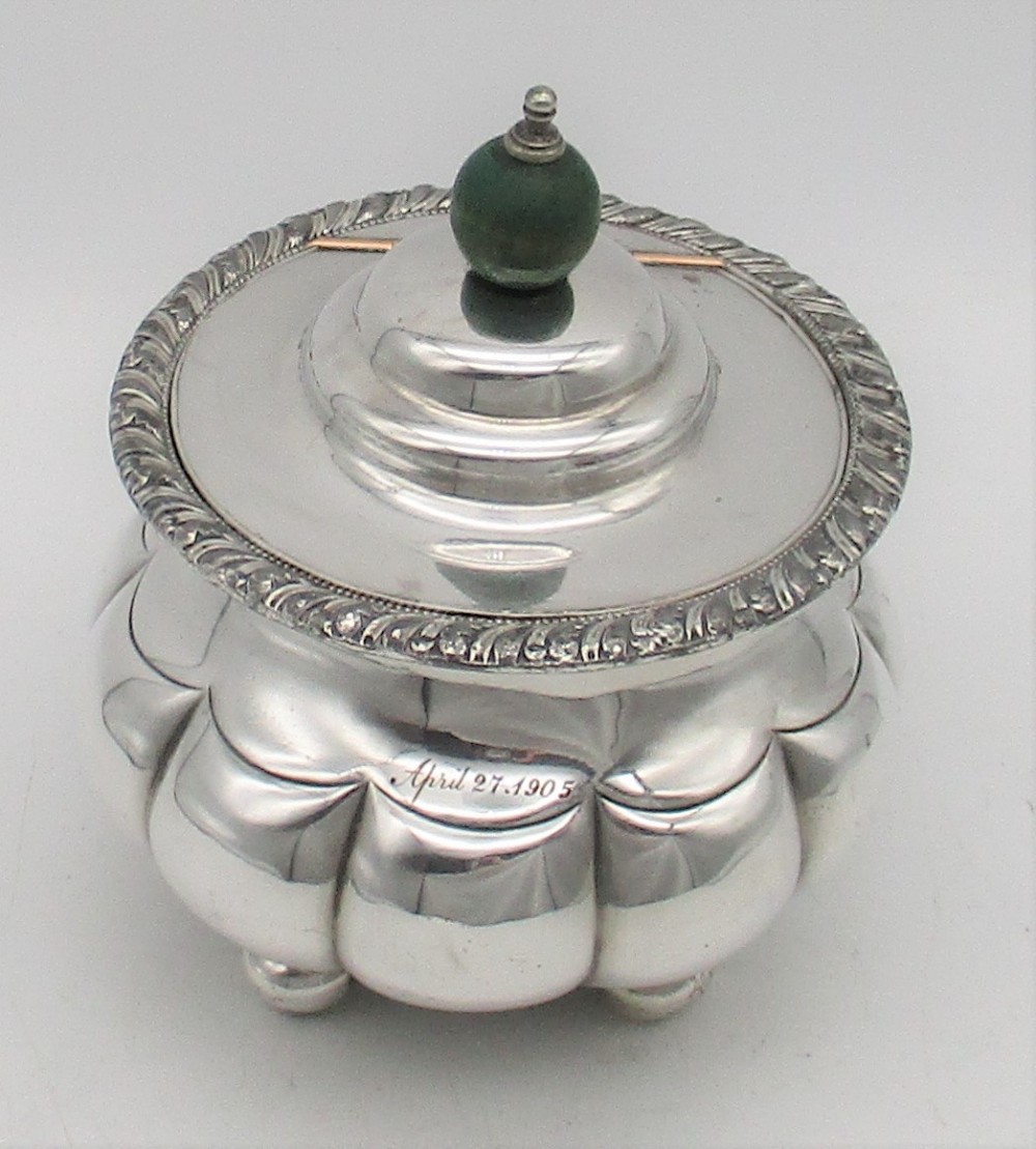Unusual 19th Century Silver Plated Tea Caddy