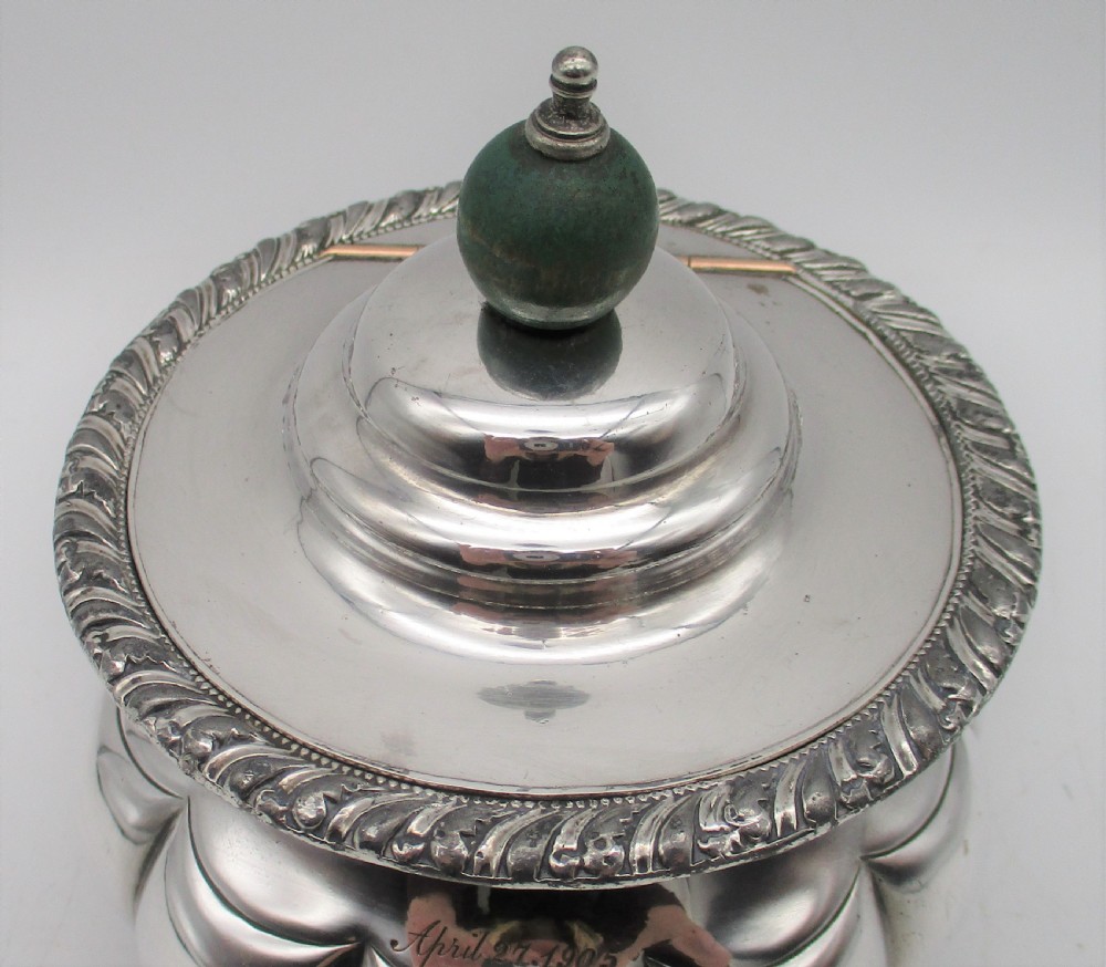 Unusual 19th Century Silver Plated Tea Caddy View III