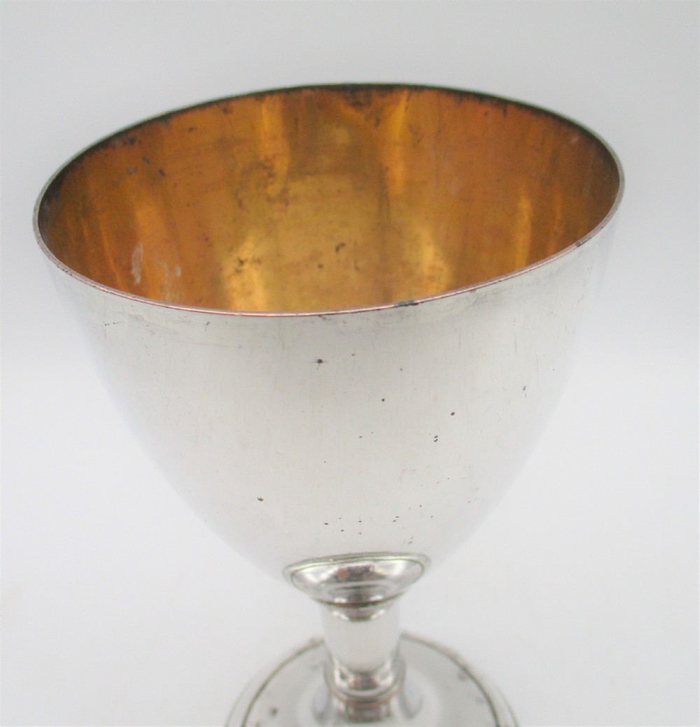 18th Century Old Sheffield Plated Wine Goblet View IV