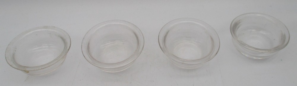 Set of 4 Silver Plated Salts c1860 View VII