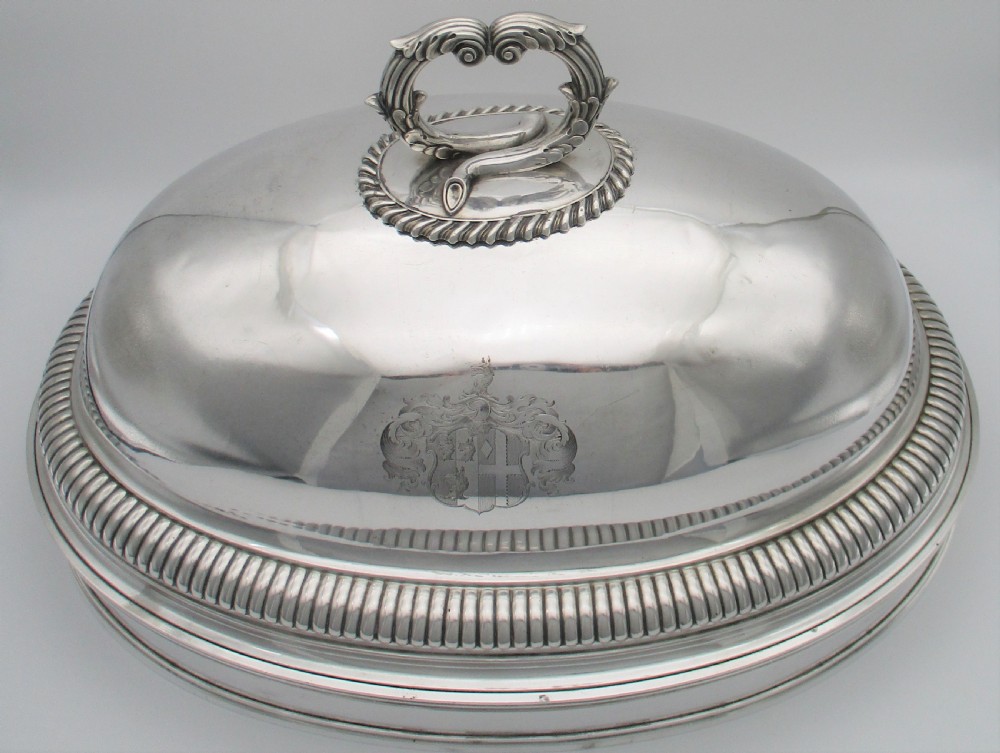 Fine Old Sheffield Plated Meat Dome 17
