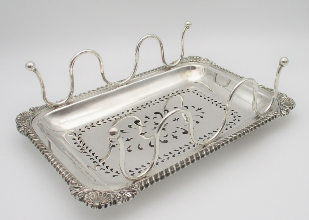 An Unusual Small Silver Plated Serving Tray c1890