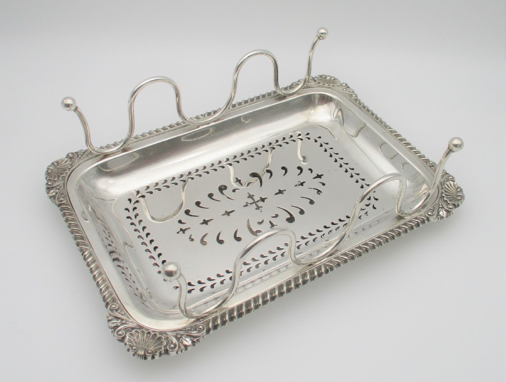 An Unusual Small Silver Plated Serving Tray c1890 View IV
