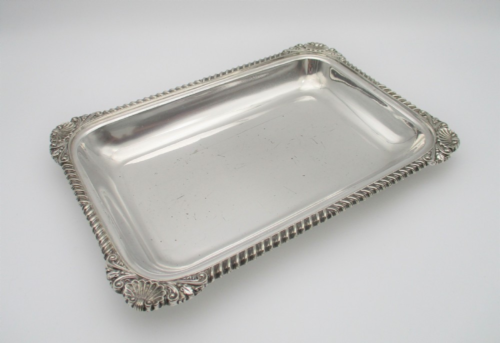 An Unusual Small Silver Plated Serving Tray c1890 View V