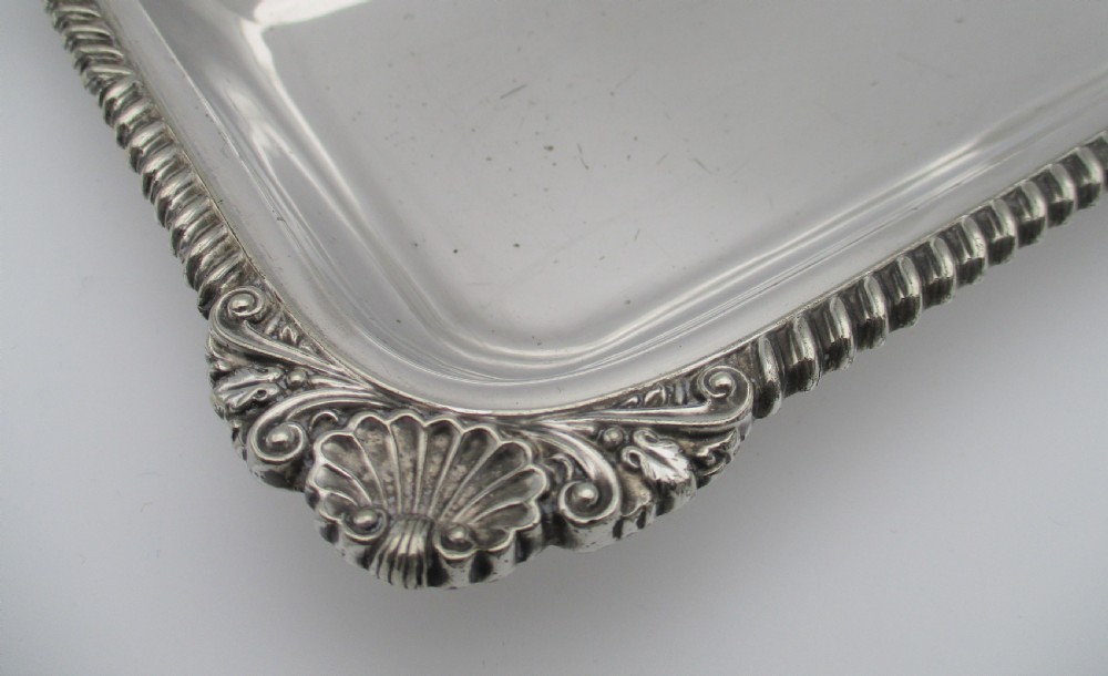 An Unusual Small Silver Plated Serving Tray c1890 View VI