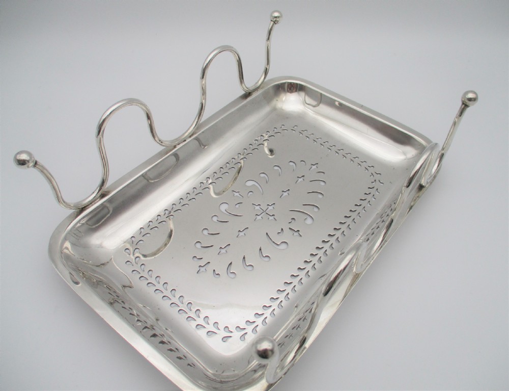 An Unusual Small Silver Plated Serving Tray c1890 View XI