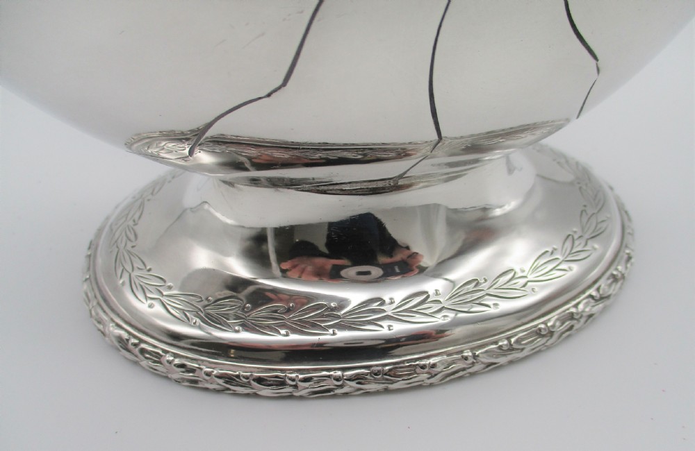 Late 19th Century Silver Plated Spoon Warmer - Nautilus Shell - Atkin Bros View V