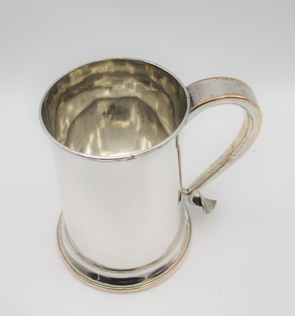 A Georgian Old Sheffield Plated Pint Tankard View III