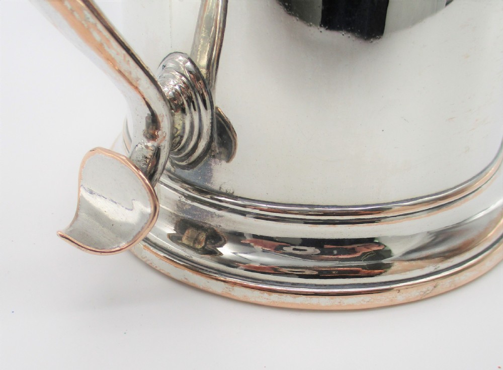 A Georgian Old Sheffield Plated Pint Tankard View VII