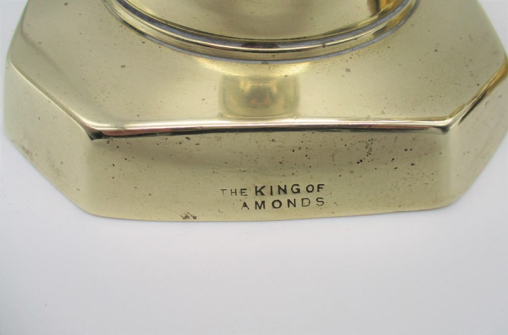 Set of 4 Brass Candlesticks - King & Queen of Diamonds 1897 View V
