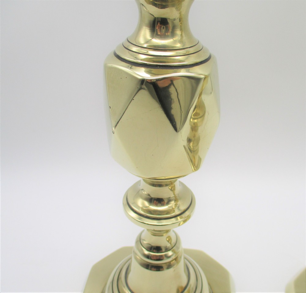 Set of 4 Brass Candlesticks - King & Queen of Diamonds 1897 View VII