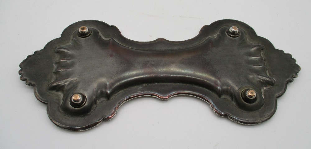 A Fine Pair of Old Sheffield Plated Candle Snuffer Snips on Tray View VII