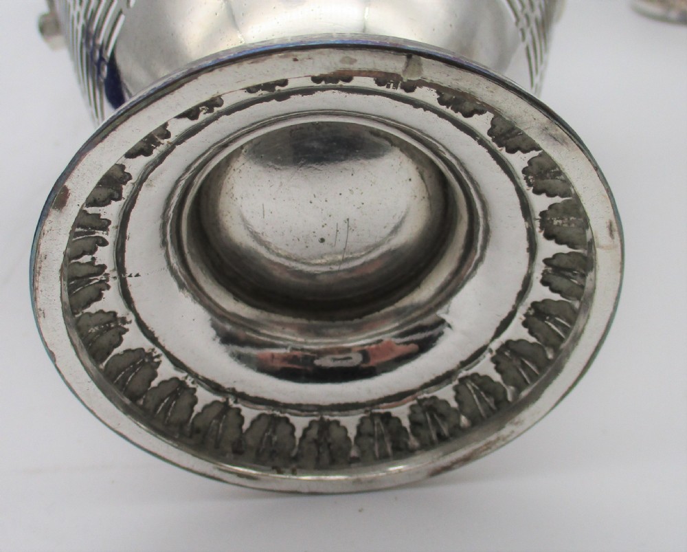 Very Rare George III 18th Century Old Sheffield Plated Sugar Pails View VII