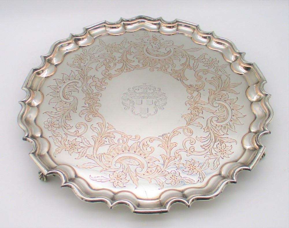 Large 19th Century Old Sheffield Plated Tray by Waterhouse Hatfield View II