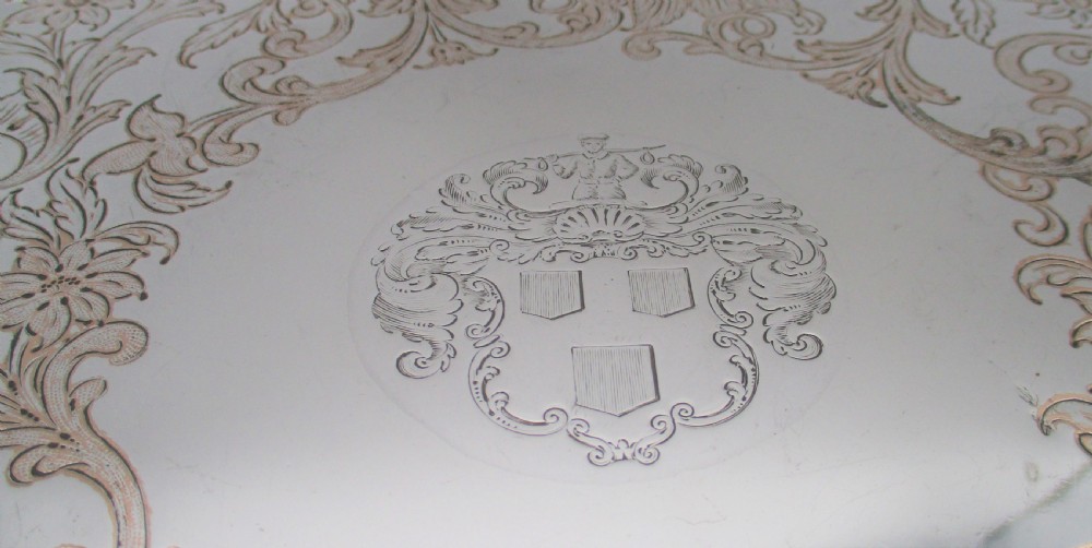 Large 19th Century Old Sheffield Plated Tray by Waterhouse Hatfield View IV