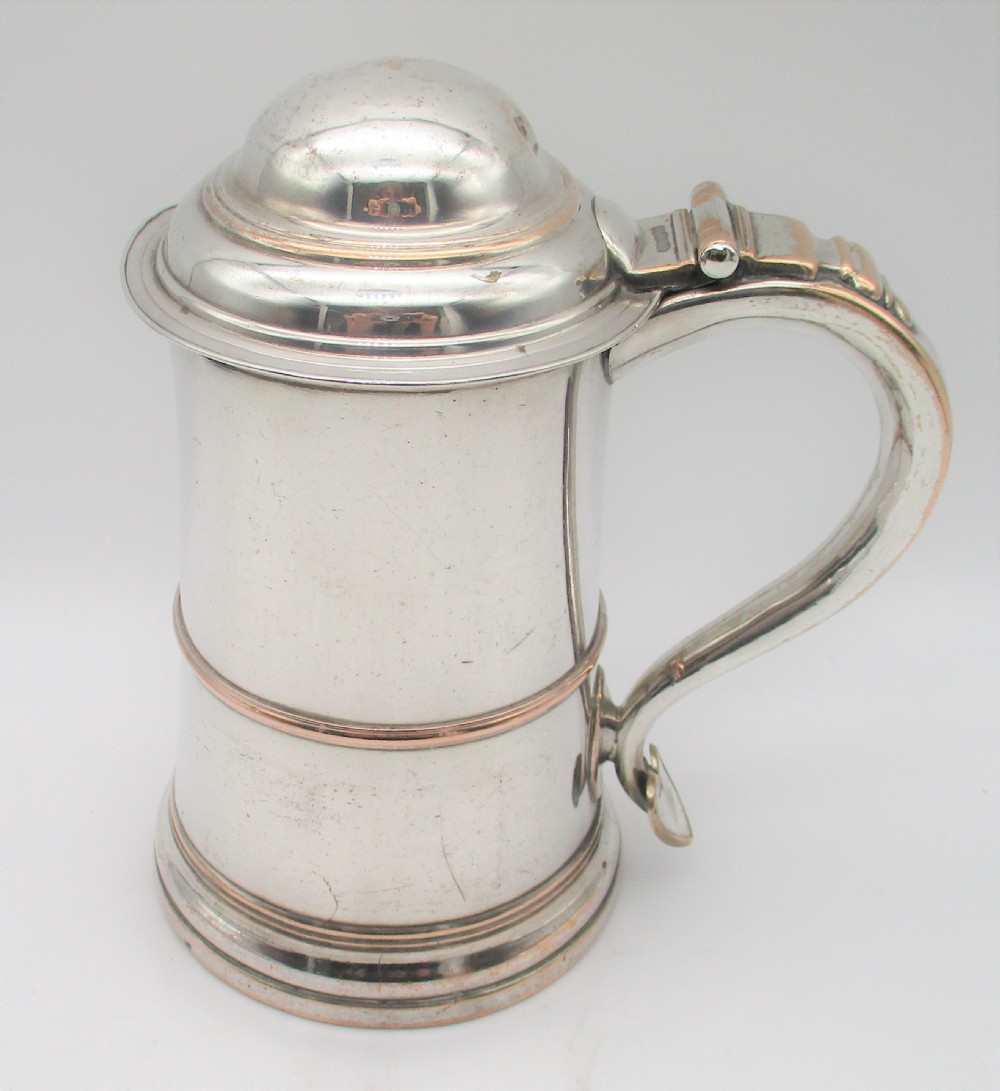 An Early 19th Century Old Sheffield Plated Lidded Tankard