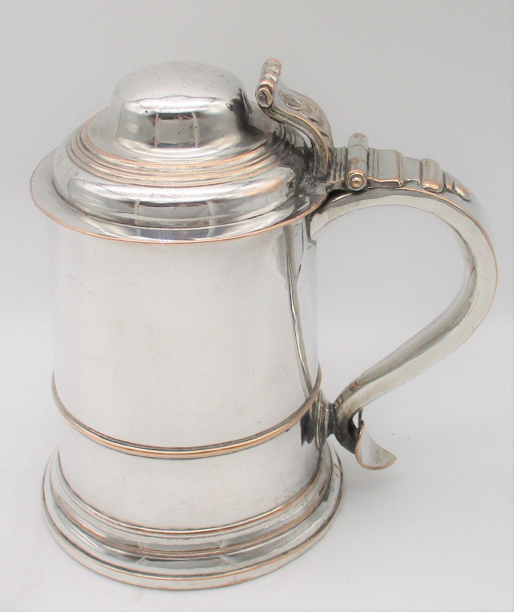A Fine Early 19th Century Old Sheffield Plated Lidded Tankard